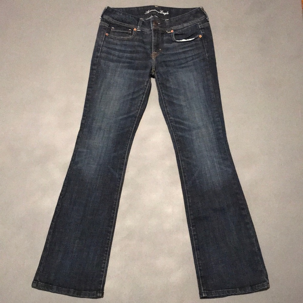 American Eagle Outfitters Women's Dark Blue Boot Cut Jeans